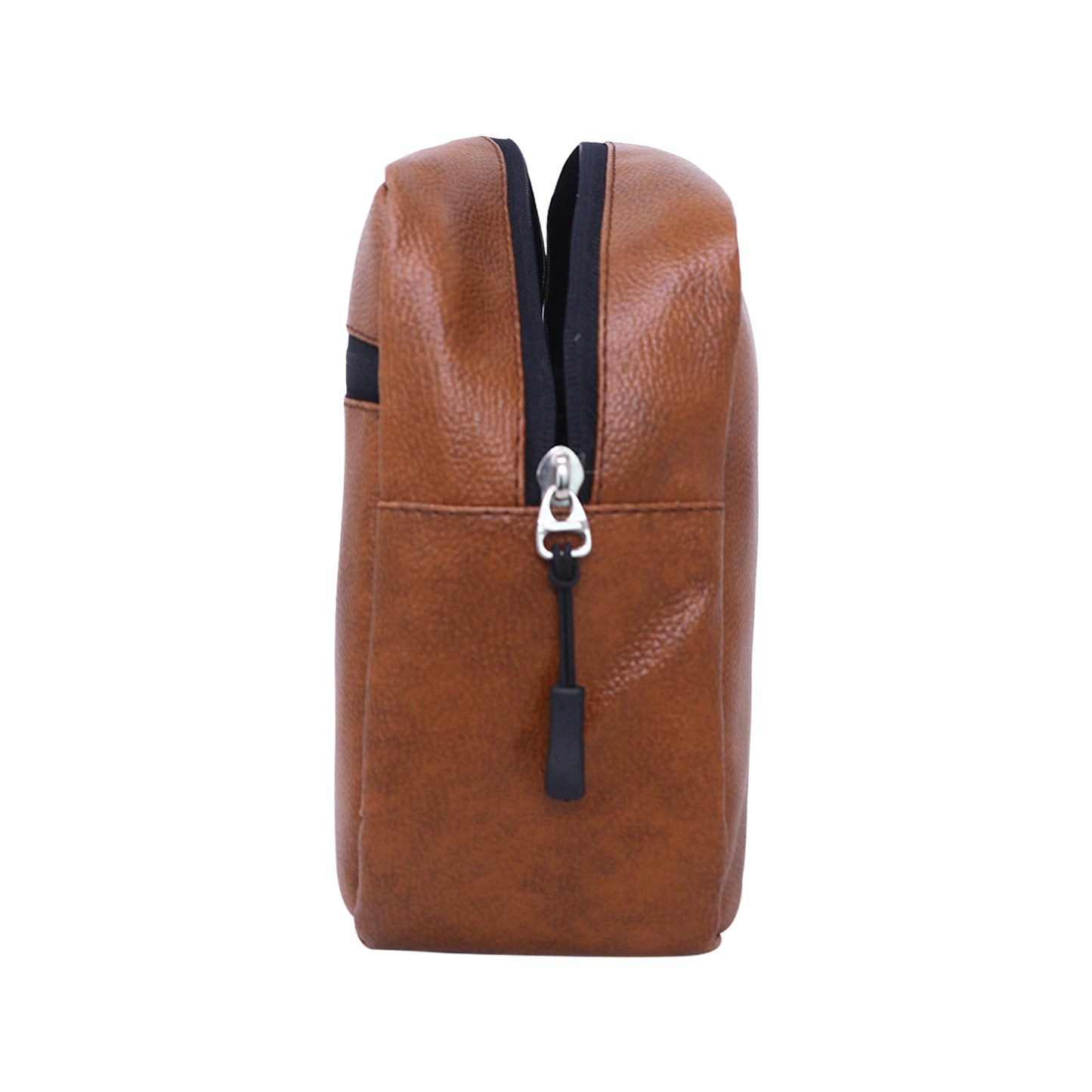 Mike Leather Make Up Pouch - Brown