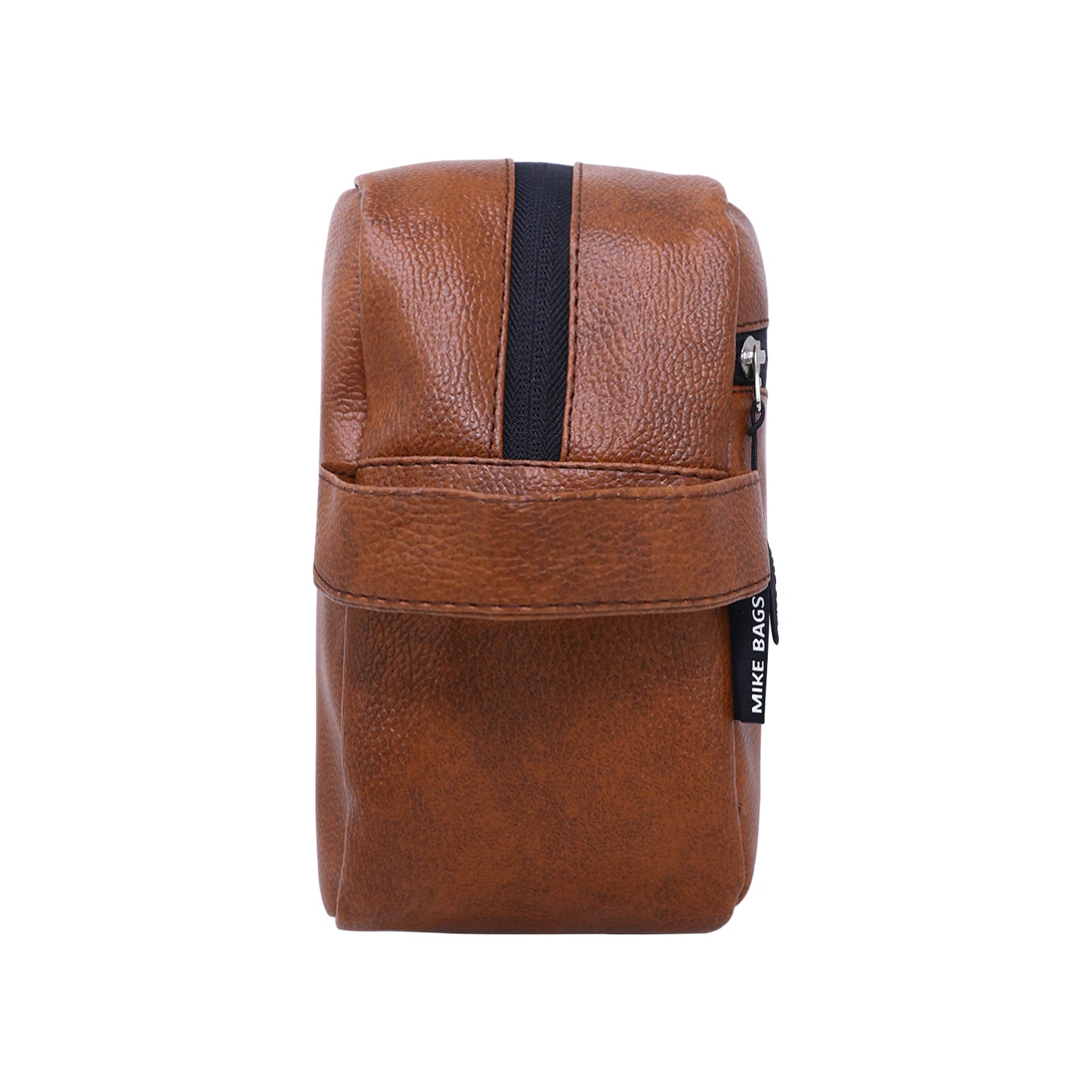 Mike Leather Make Up Pouch - Brown