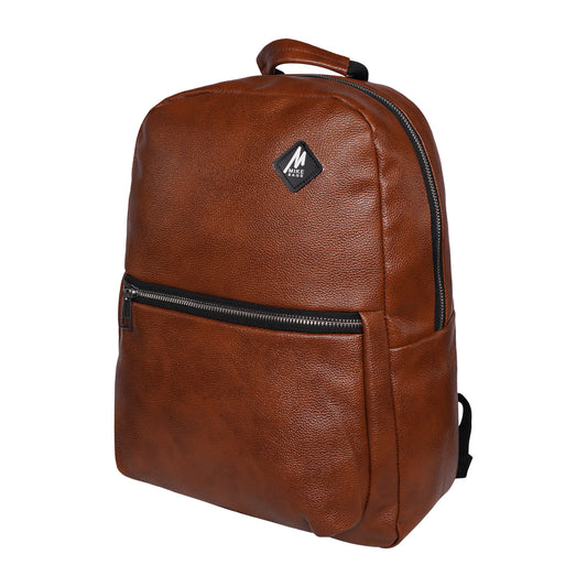 Mike Regent Leather Backpack - Tan