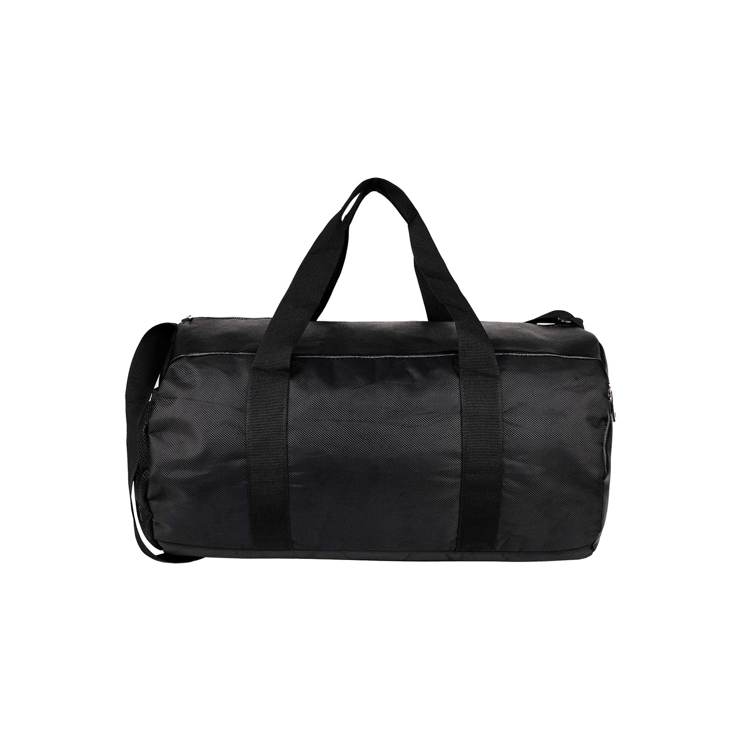 Mike Forge Leather Gym Bag - Black