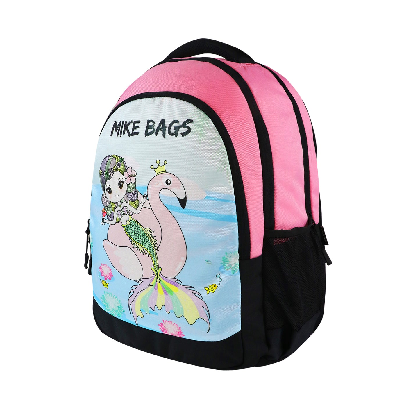 Mike Junior Backpack Mermaid Flamingo - Light Pink