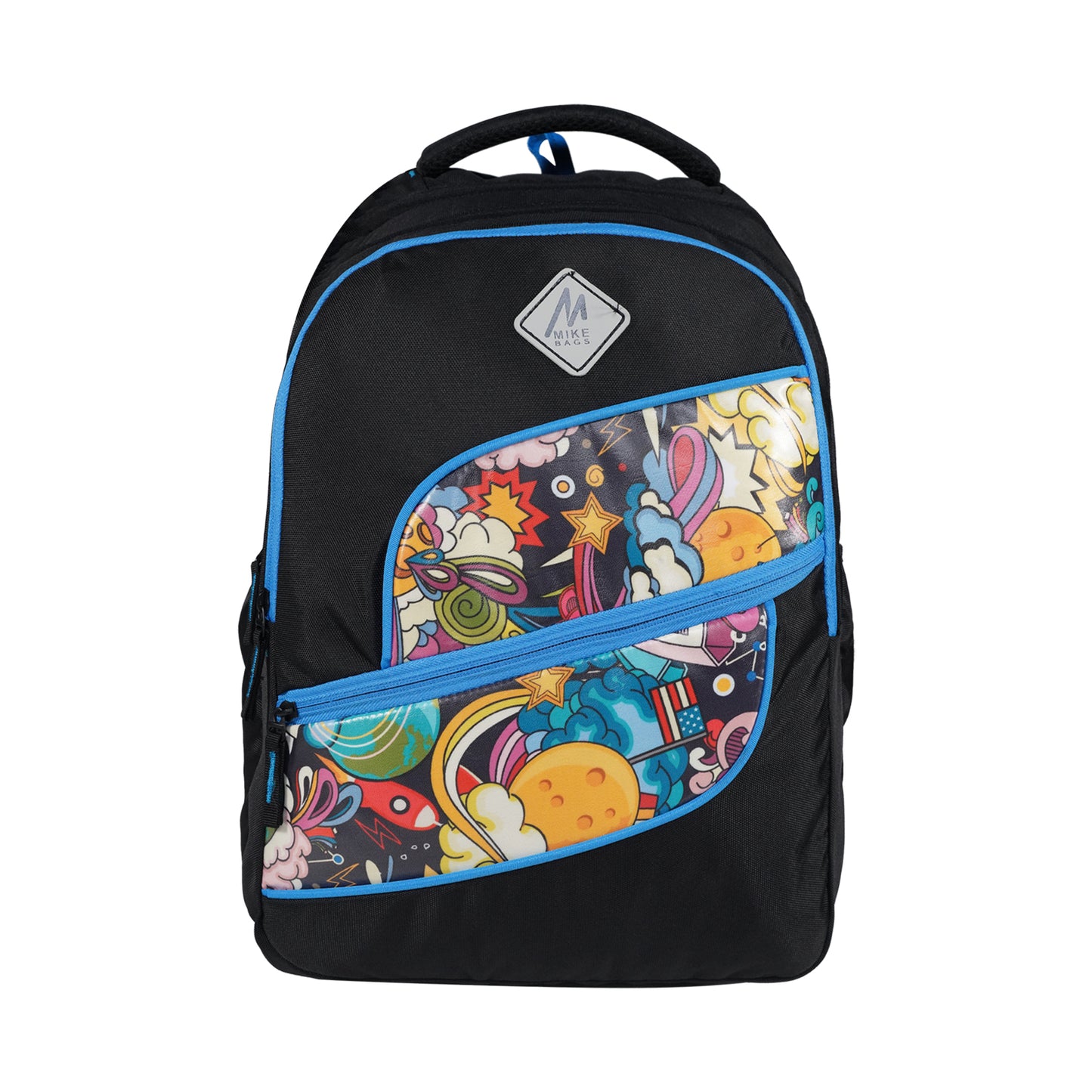 Mike Elemental Laptop Backpack - Black & T Blue