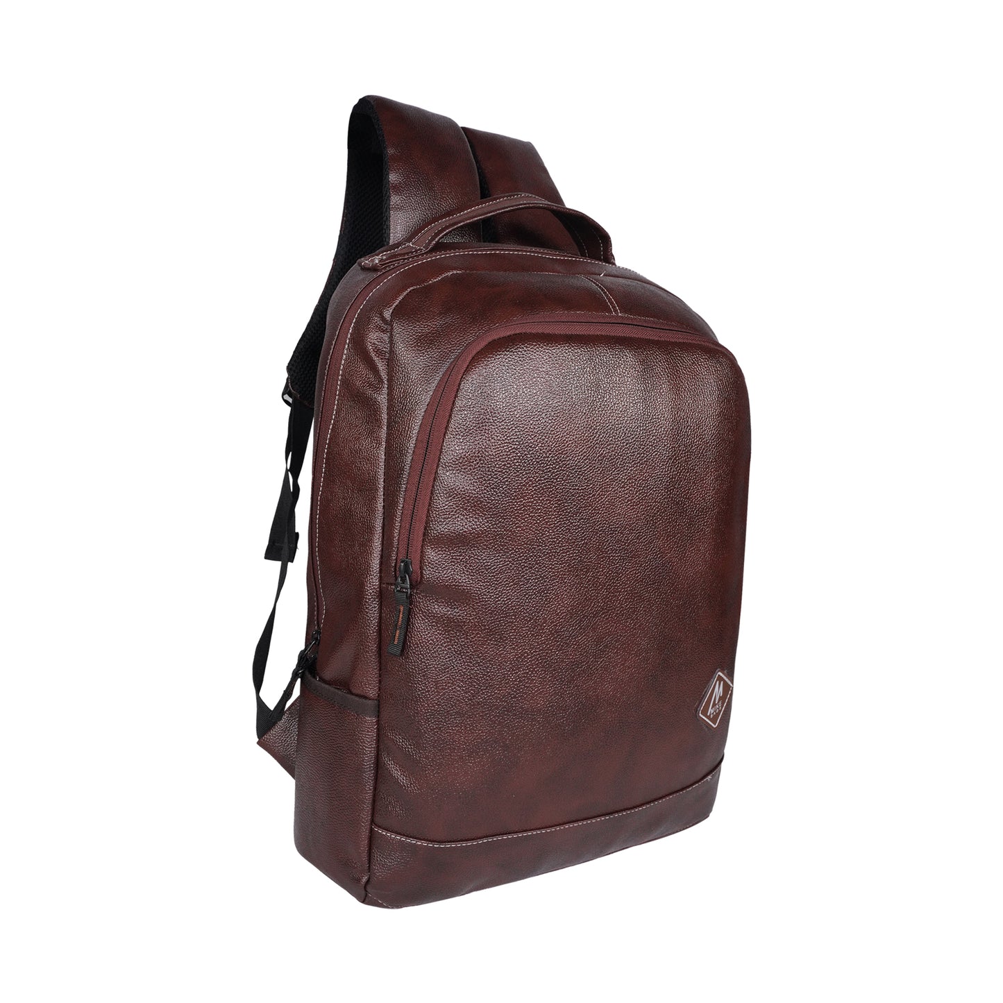 Mike Phoenix Leather Laptop Backpack - Brown