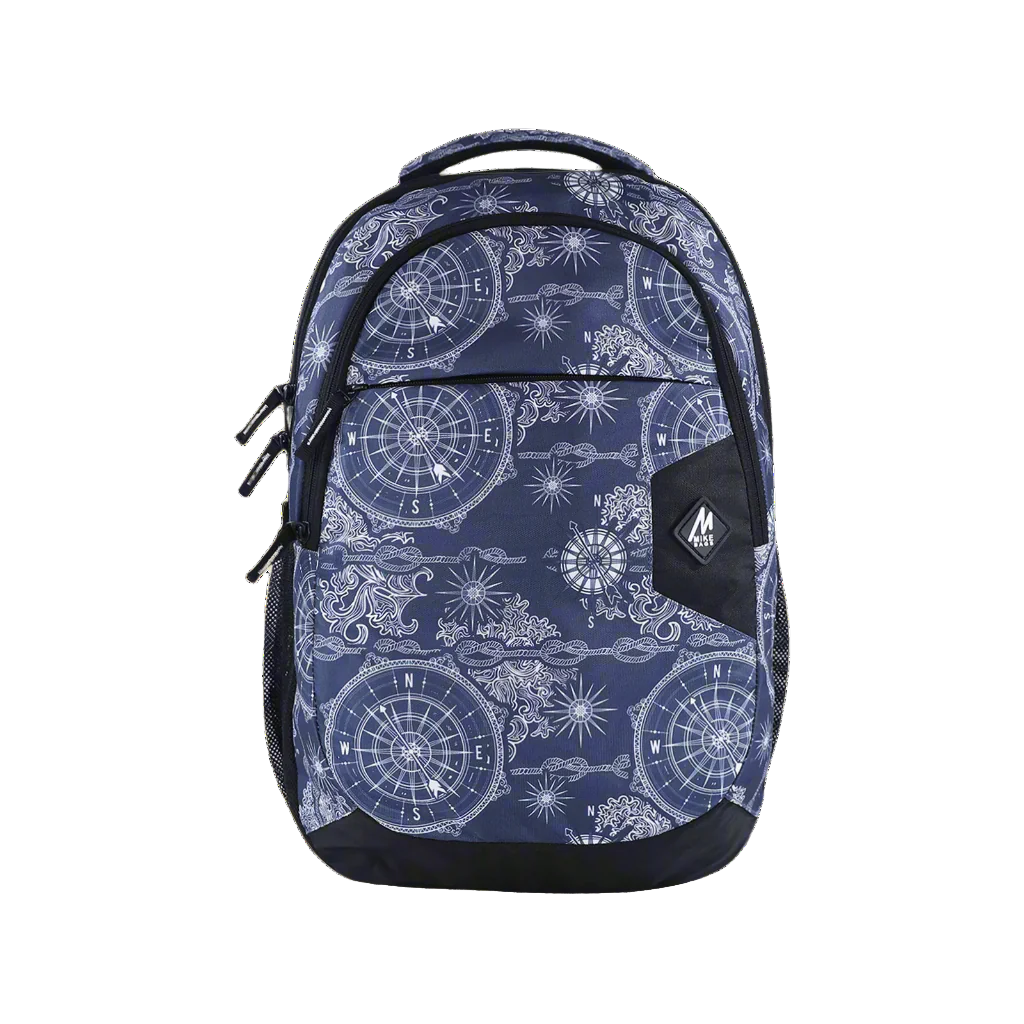 Mike Splendid 29L Laptop Backpack- Navy Blue & Black