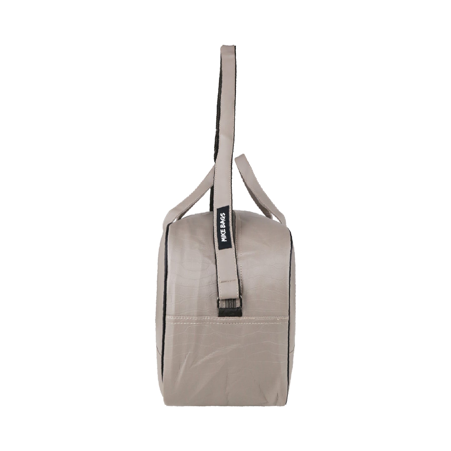 Mike PU Leather 32L Fizz Duffle Bag - Grey