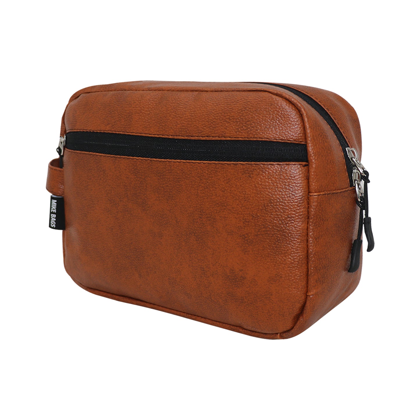 Mike Leather Make Up Pouch - Brown