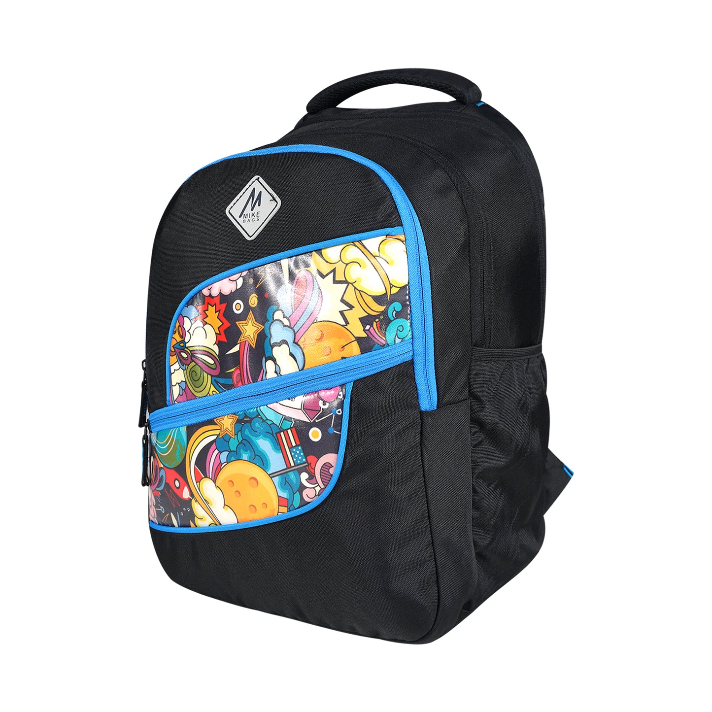 Mike Elemental Laptop Backpack - Black & T Blue