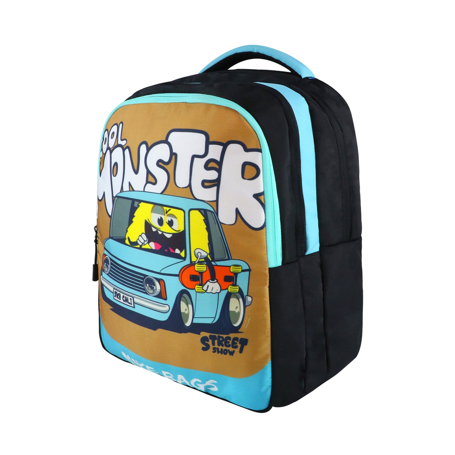 Mike Junior 15L Racing Monster School Backpack for Boys