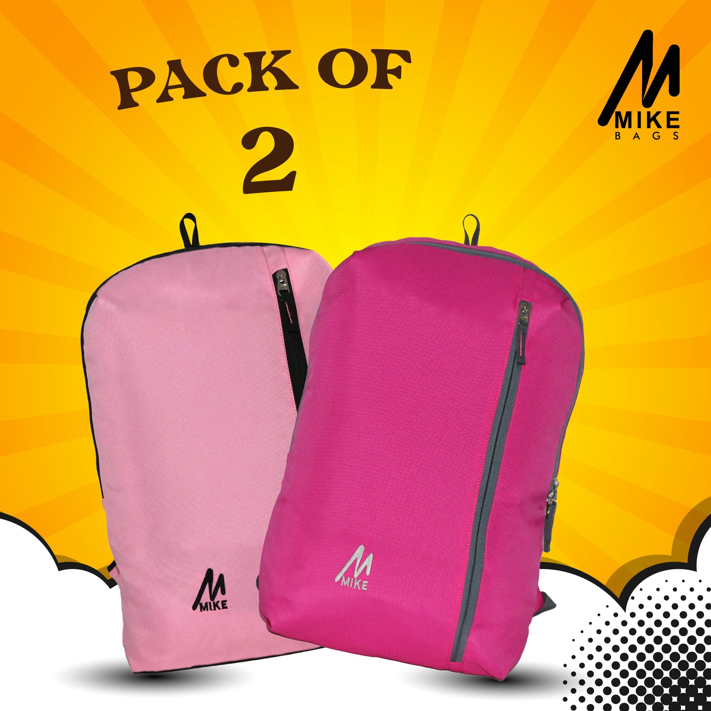 Mike City Backpacks - Pack of 2