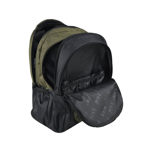Mike Aero Laptop Backpack - Olive Green & Black