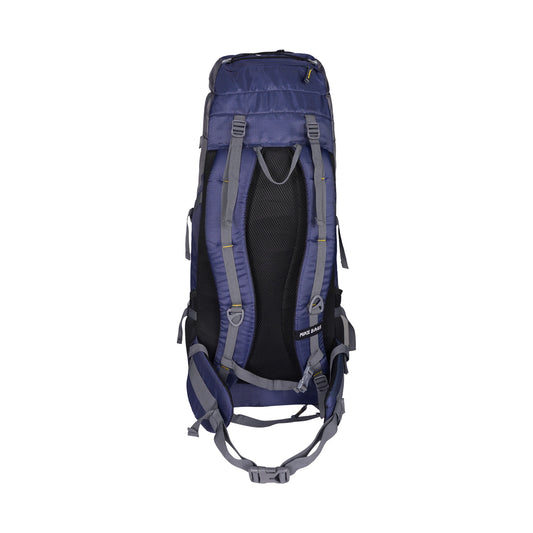Mike 42L Mountain Peak Trekking Backpack - Navy Blue & Grey