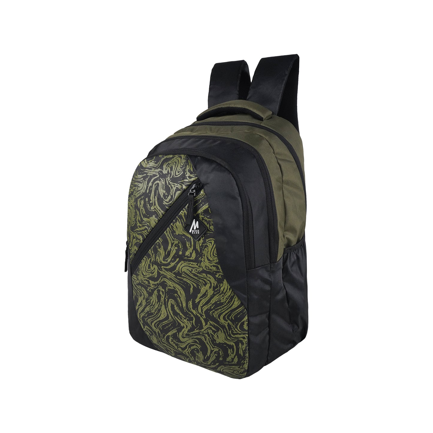 Mike Aero Laptop Backpack - Olive Green & Black