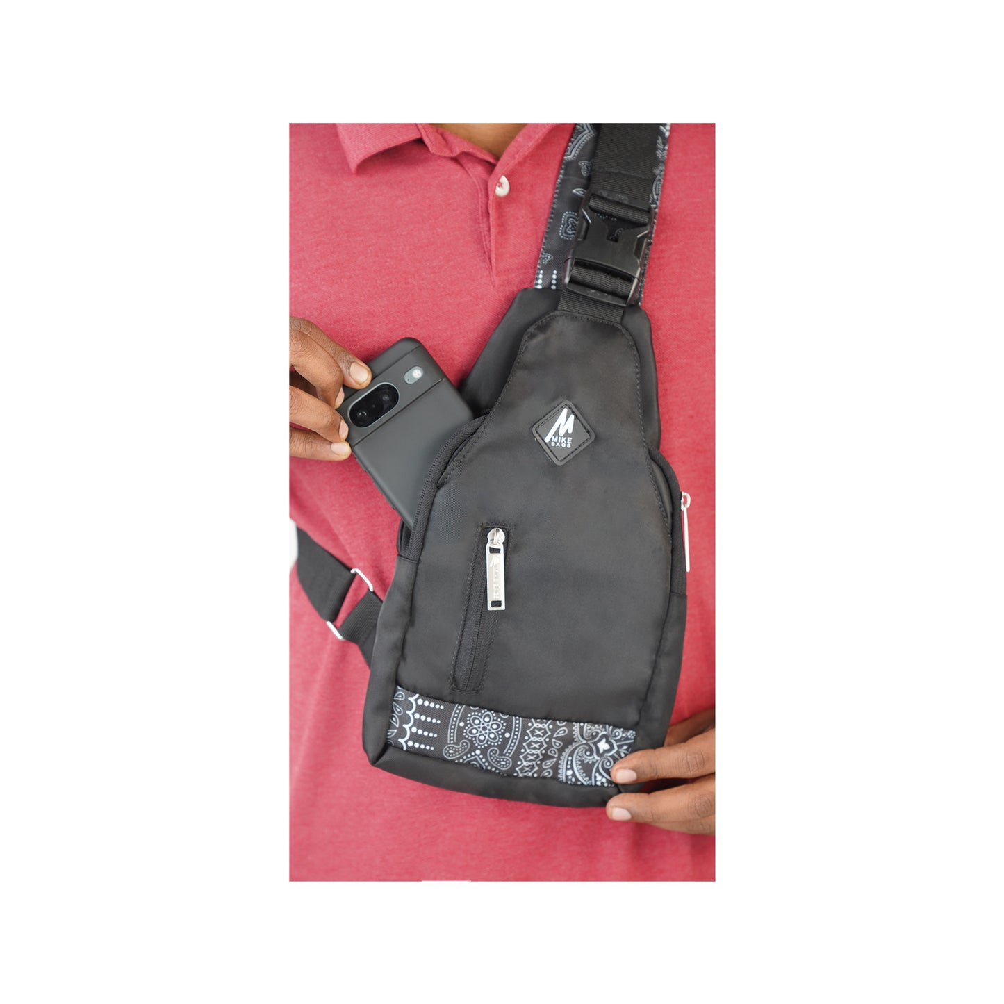 Mike Wilder Cross Body Sling Bag - Black