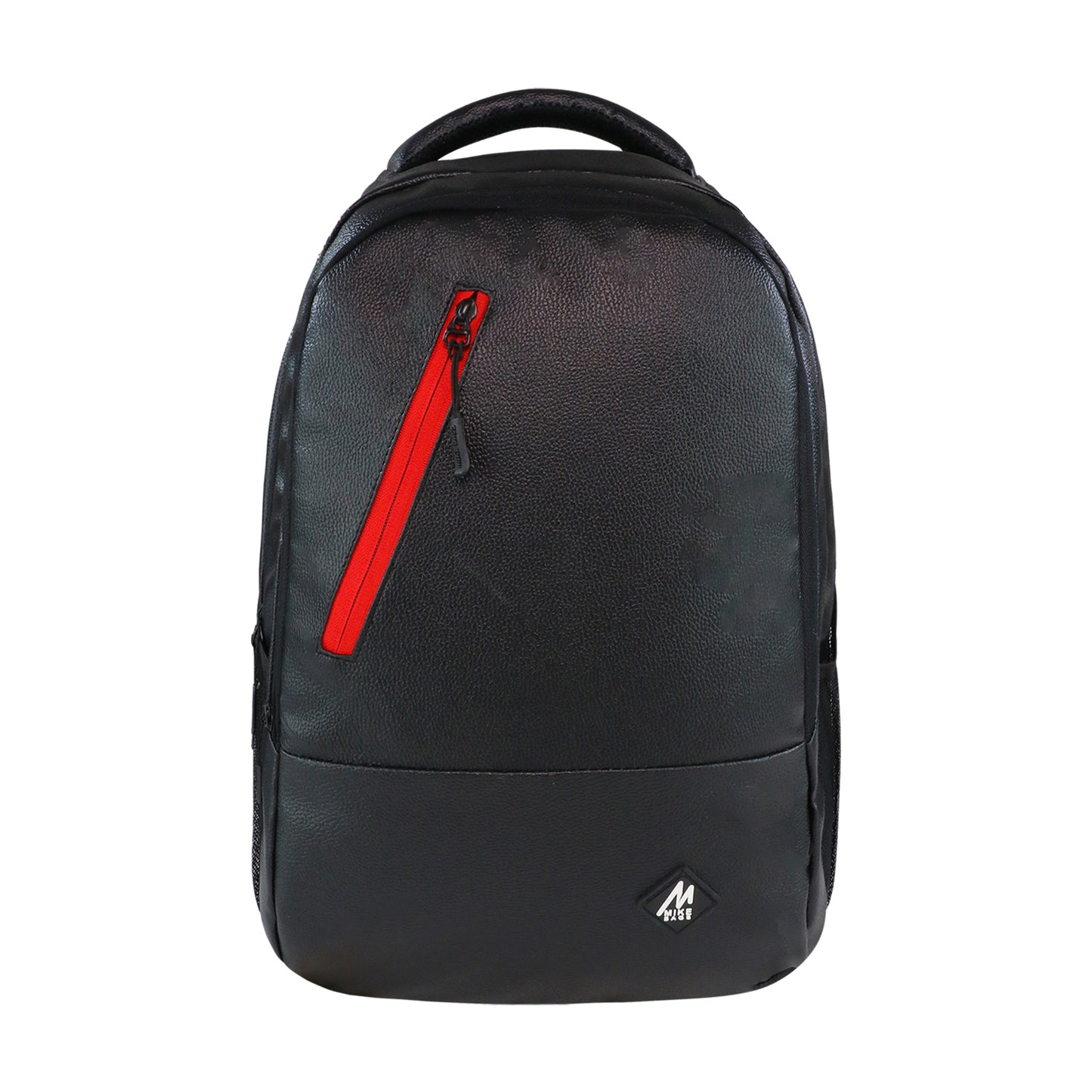 Mike Bags Faux Leather 14 Inch Laptop Backpack - Black