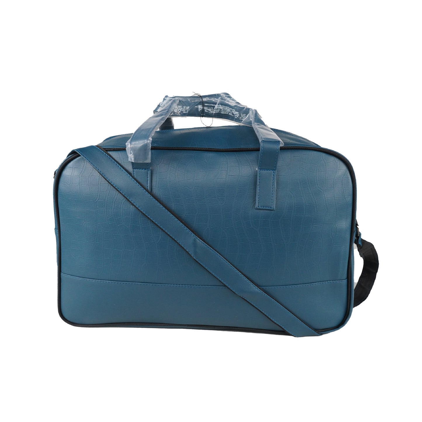 Mike PU Leather 32L Fizz Duffle Bag - Indigo