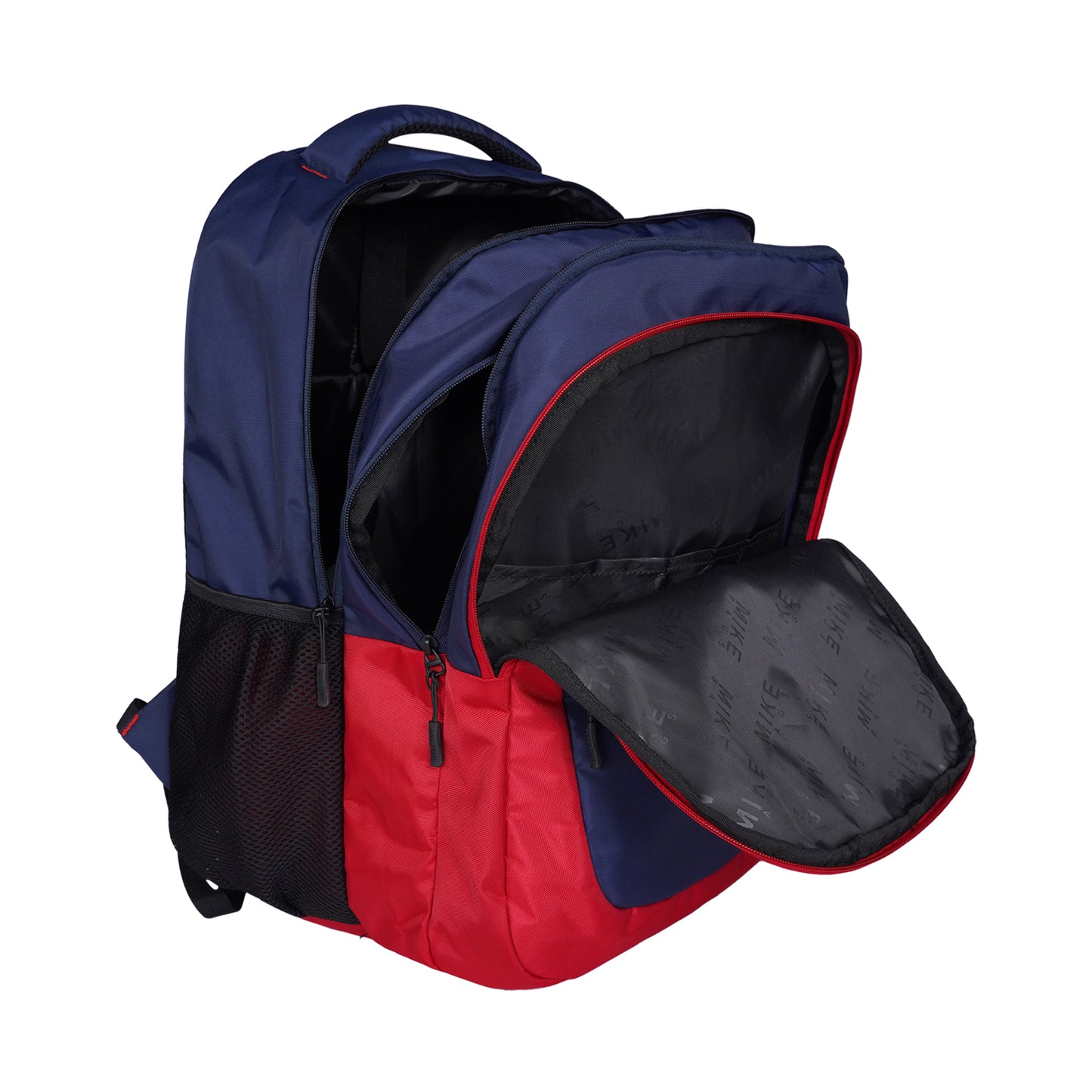 Mike Crayon Plus Laptop Backpack - Red & Navy Blue