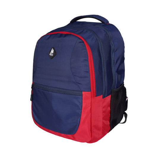 Mike Crayon Plus Laptop Backpack - Red & Navy Blue
