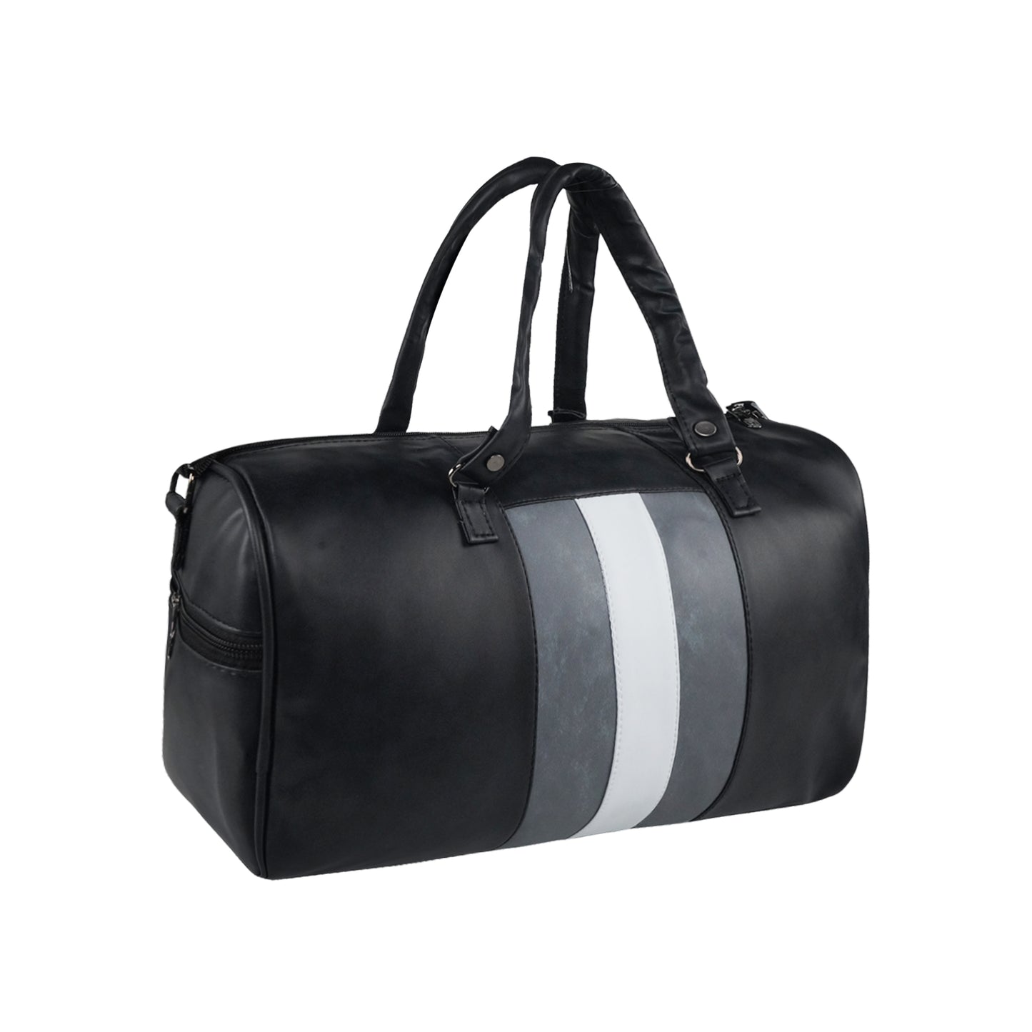 Mike Duffle Bag with Shoe Compartment - Black