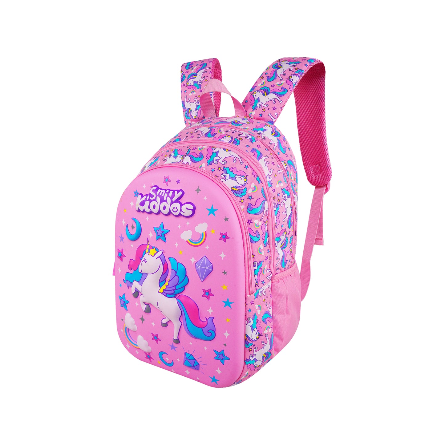 Sky Unicorn EVA Shell Backpack (19L) | Durable & Lightweight Kid's School Bag – Pink (45 x 30 x 14 cm)