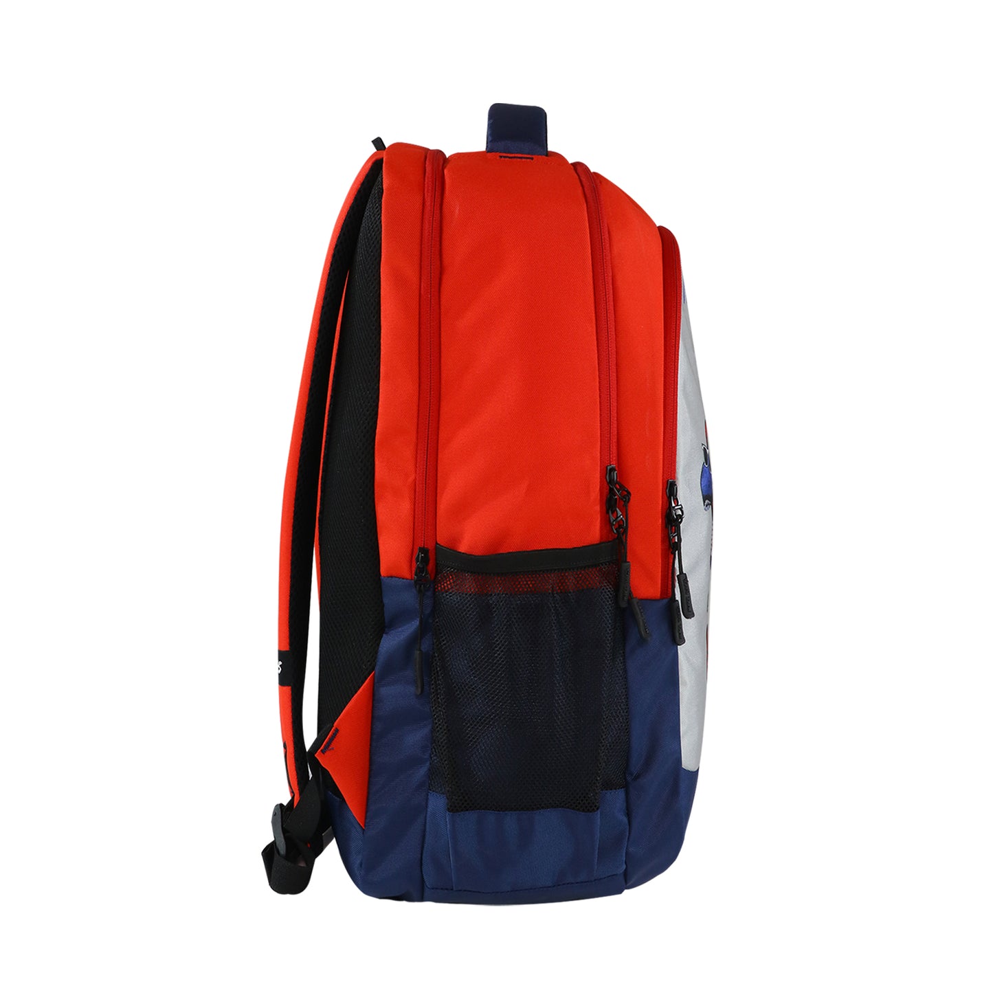 Mike Junior Backpack Playful Dino - Red & Navy Blue