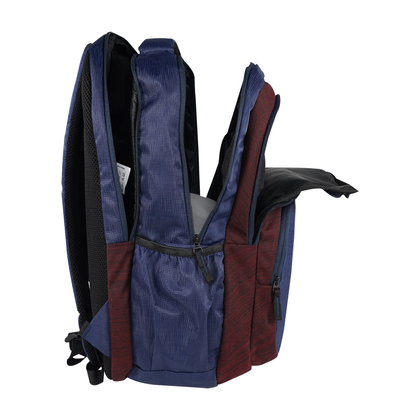 Mike Versa Backpack - Navy Blue & Maroon
