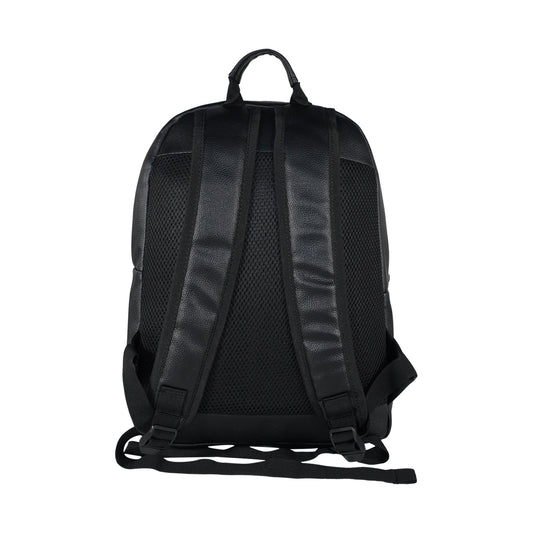 Mike Regent Leather Backpack - Black