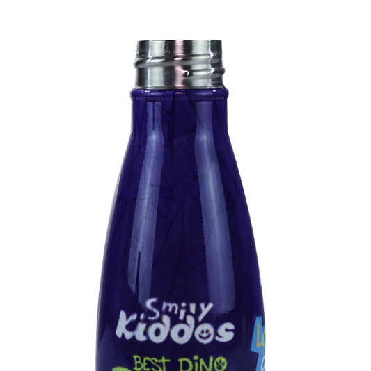 Smily Kiddos Steel Water Bottle Violet - Rider Dino Theme