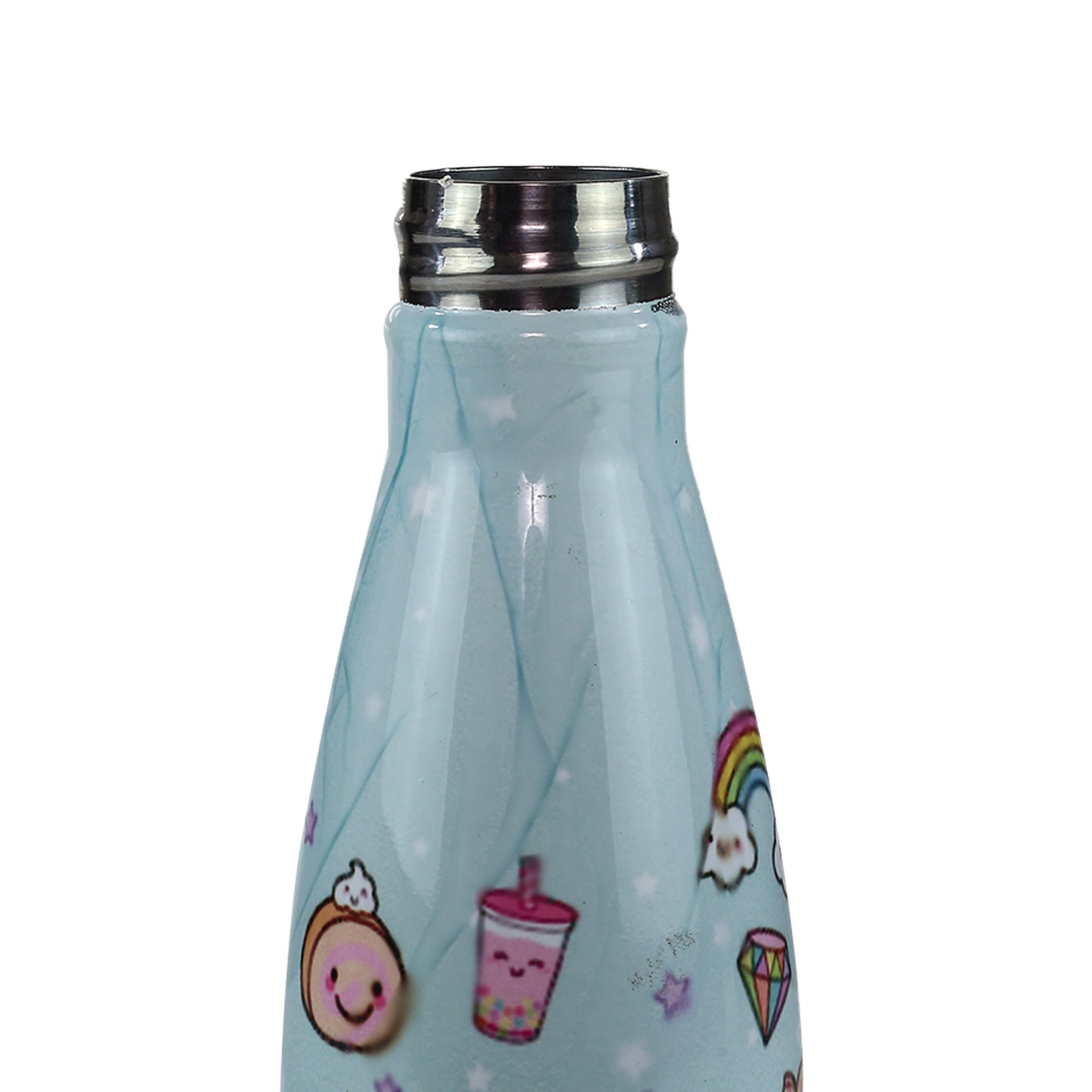 Smily Kiddos Steel Water Bottle light Blue - Donut Theme
