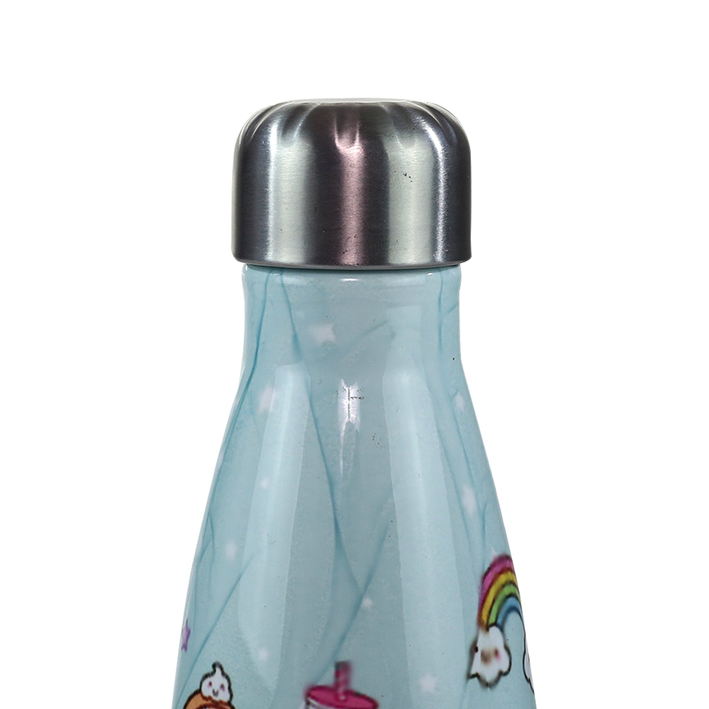 Smily Kiddos Steel Water Bottle light Blue - Donut Theme