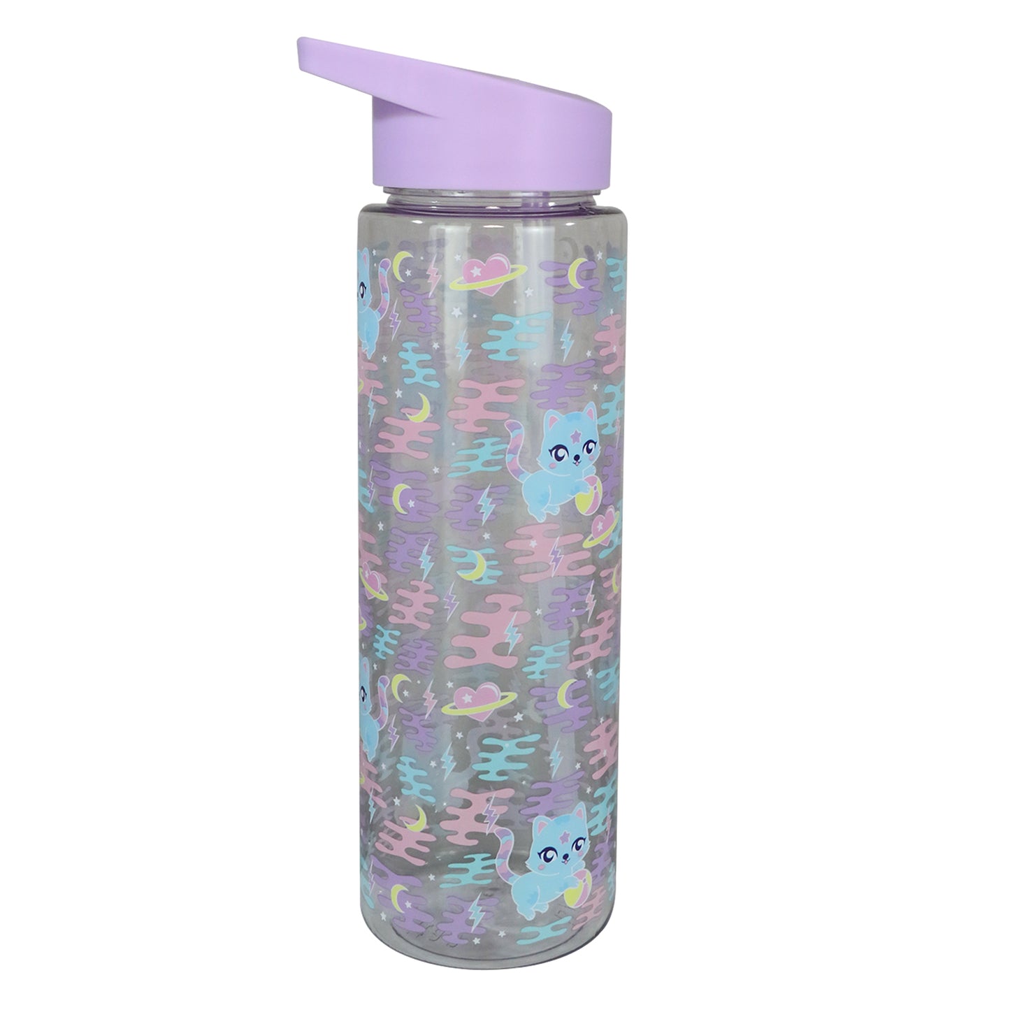 Smily kiddos Sipper Bottle 750 ml - Kitty Theme | Purple