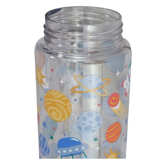 Smily kiddos Sipper Bottle 750 ml - Space Theme | Navy Blue