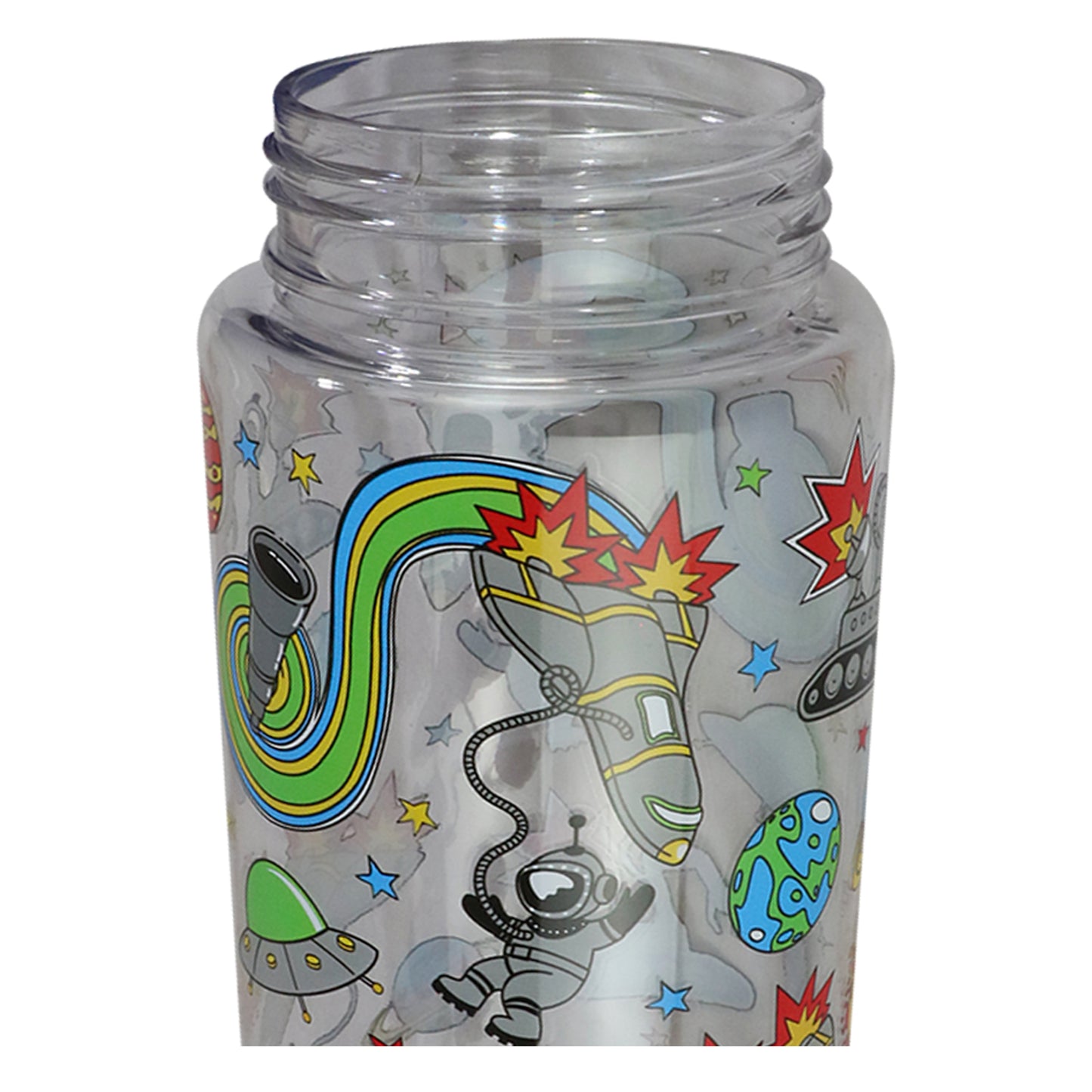 Smily kiddos Sipper Bottle 750 ml - Space Theme | Blue