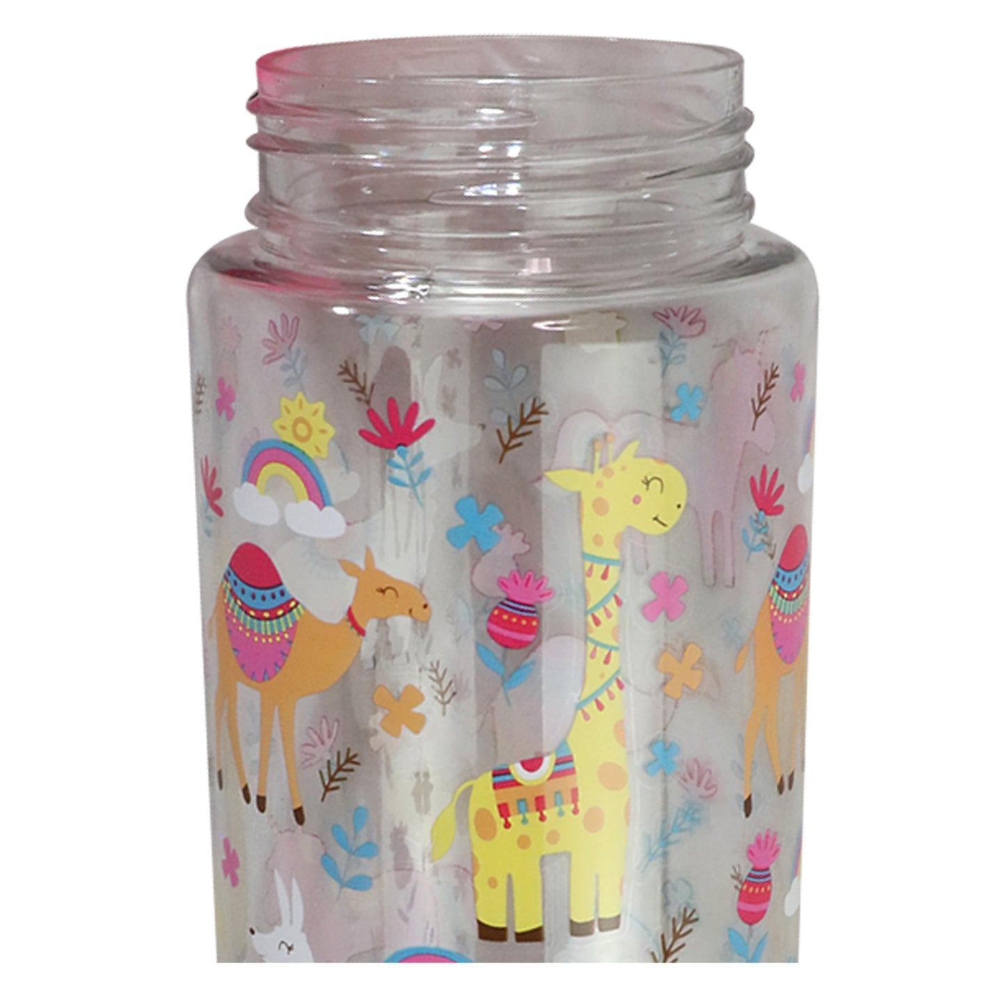 Smily kiddos Sipper Bottle 750 ml - Lama Theme | Pink