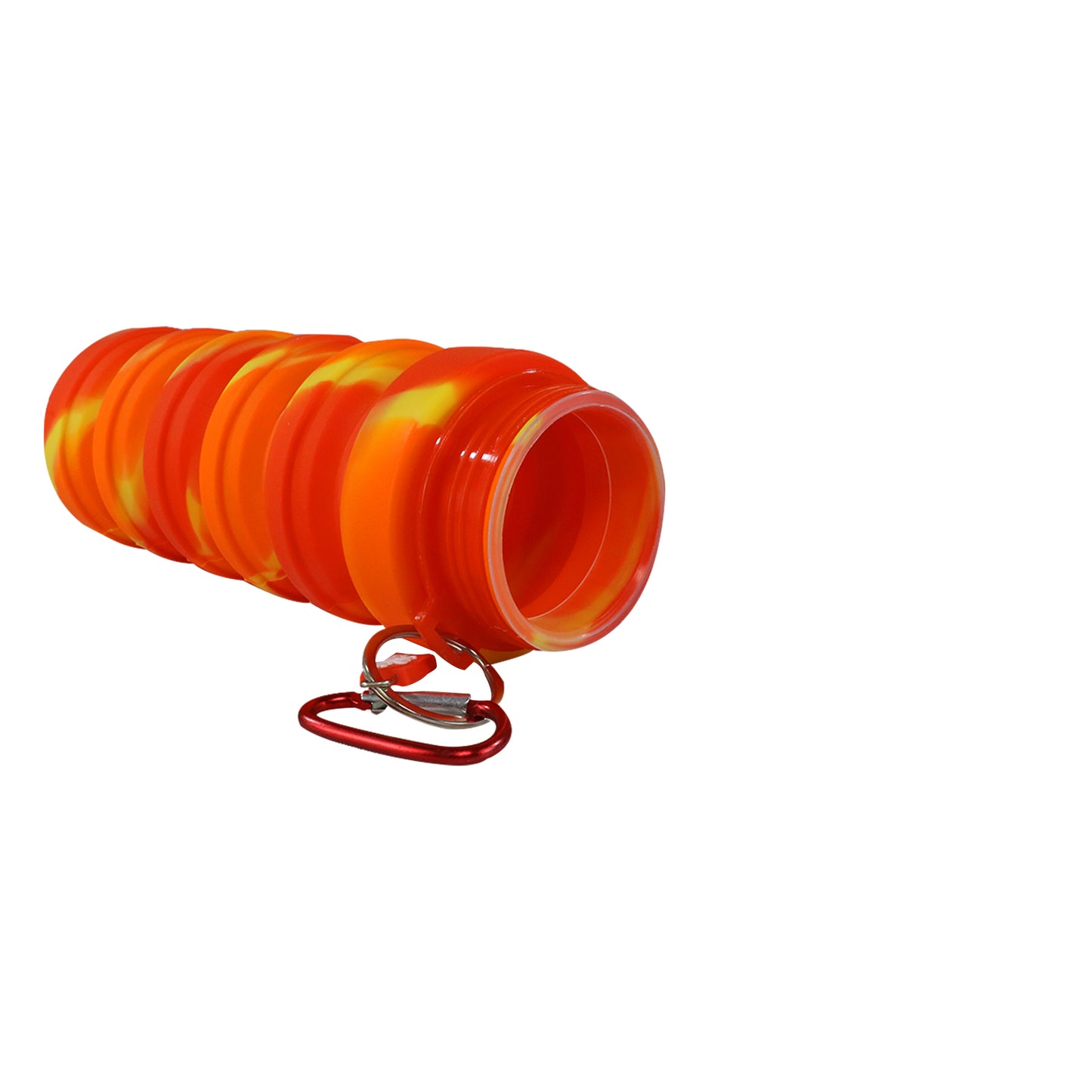 Smily Kiddos Silicone Expandable & Foldable Water Bottle- Red