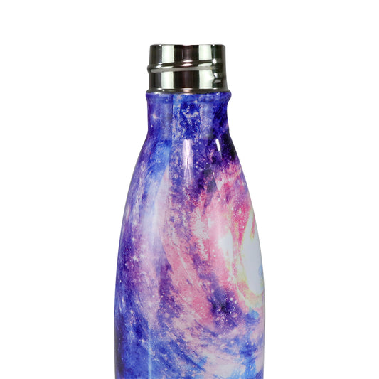 Smily Kiddos 500 ML Stainless Steel Water Bottle - Starry Night purple