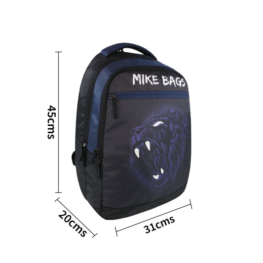 Mike Rapture 28L School Backpack for Boys - Navy Blue