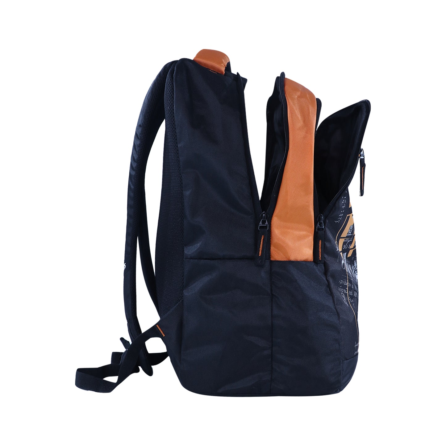 Mike Exquisite 27L School Backpack for Boys & Girls - Black