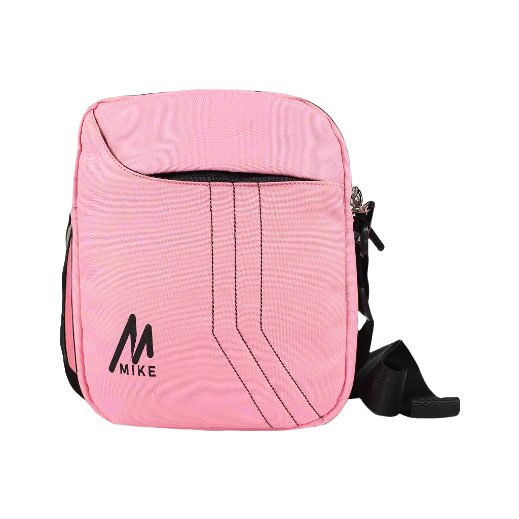 Mike Solid Messenger Bag - Light Pink