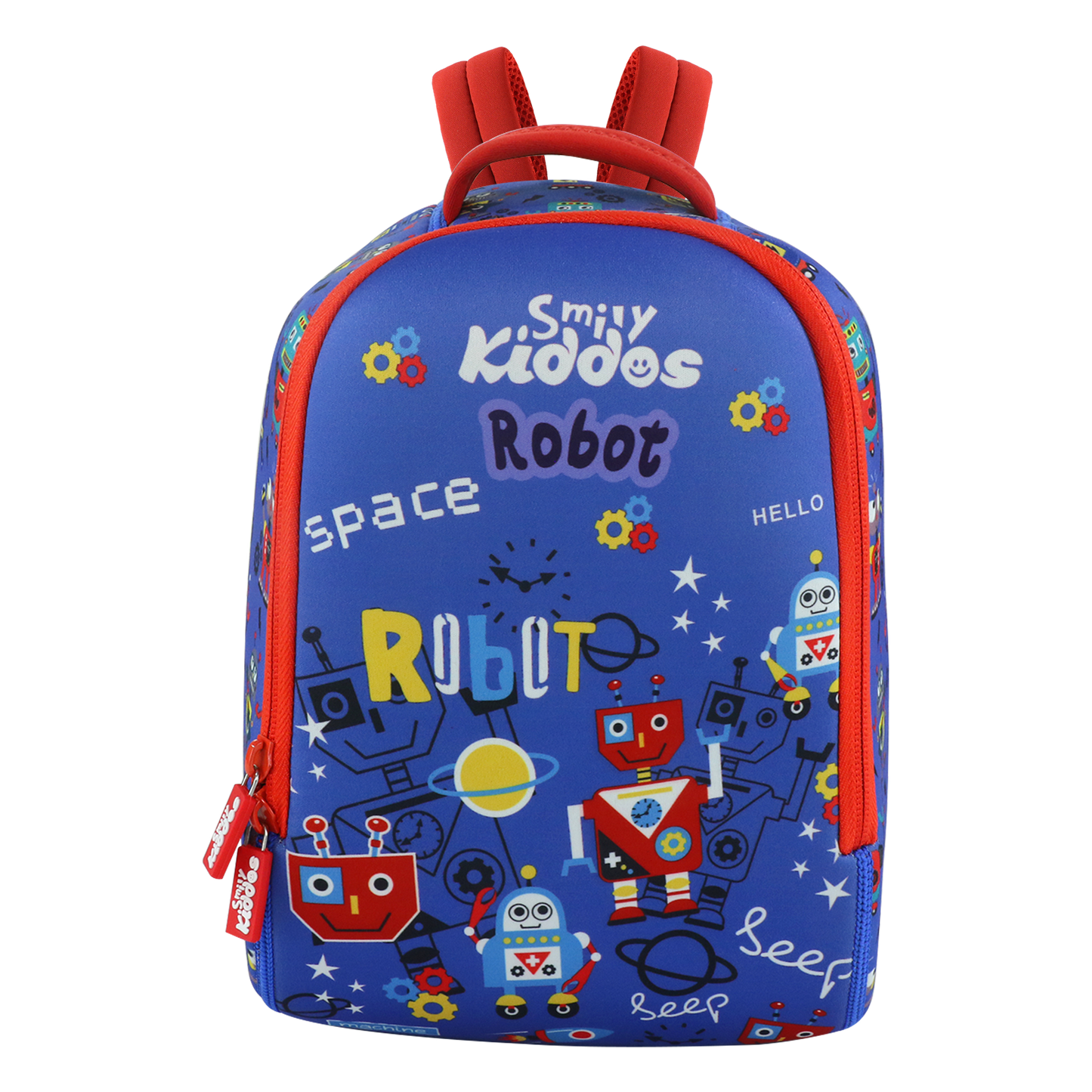 Smily Kiddos Preschool Backpack Robot Theme