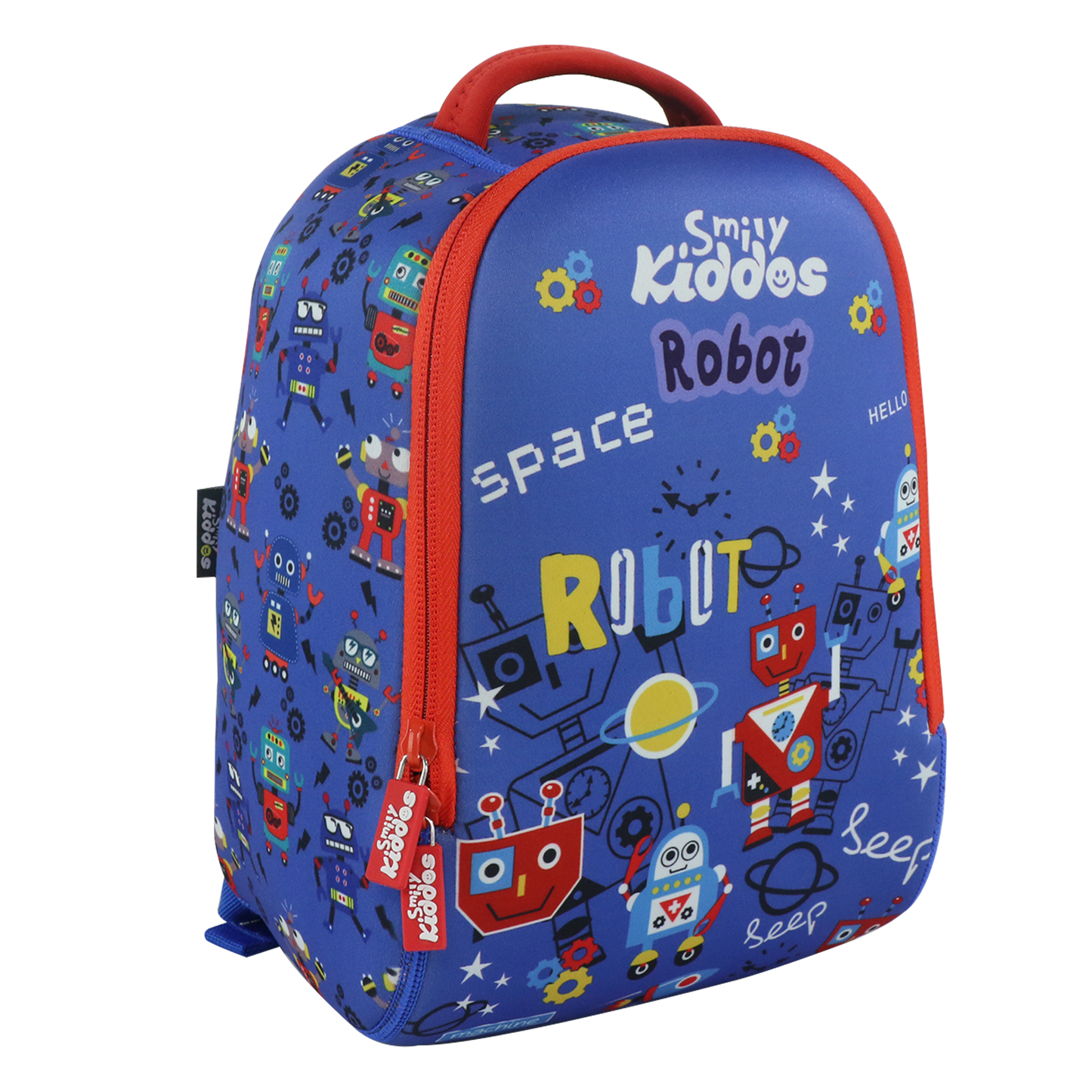 Smily Kiddos Preschool Backpack Robot Theme