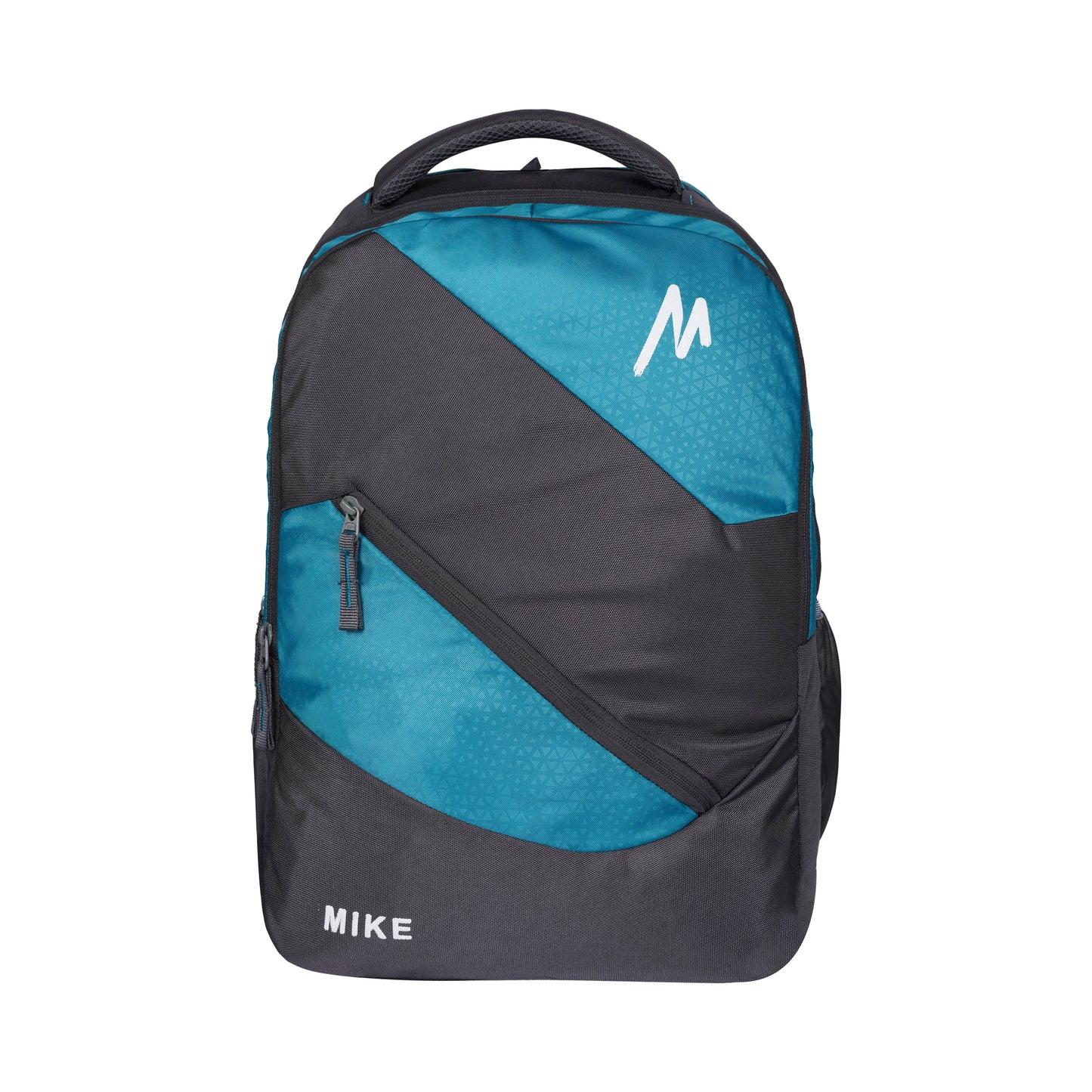 Mike Grace Laptop Backpack - Aqua Blue & Grey