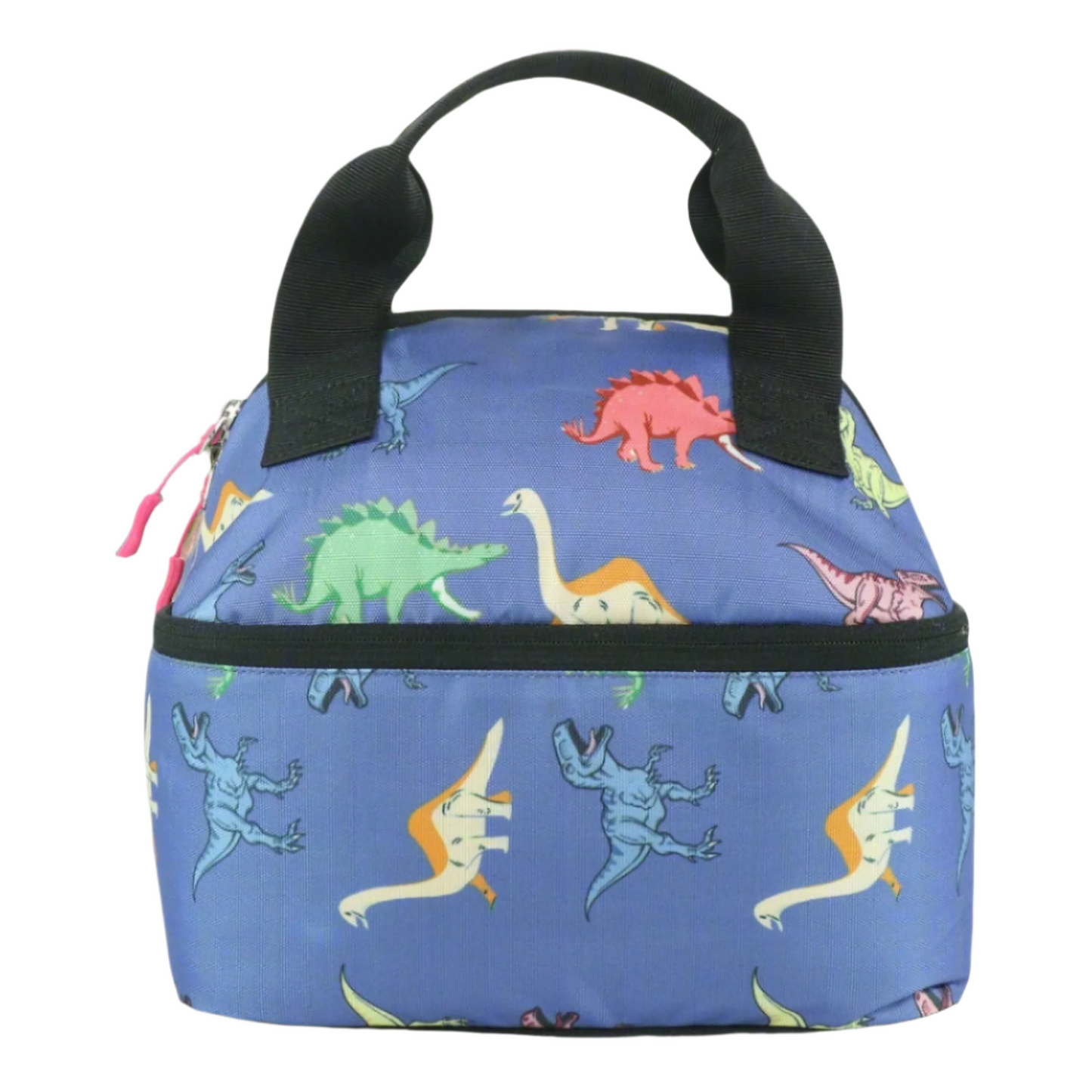Smily Kiddos Double Decker Lunch Bag Dino Theme - Blue LxWxH :25.5 X 17 X 20 CM