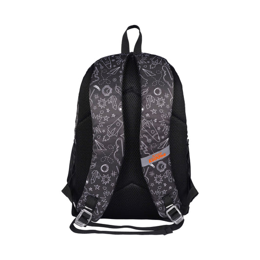 Smily Kiddos Coco Backpack Black | Stylish & Lightweight School Bag for Kids (16x12x9)