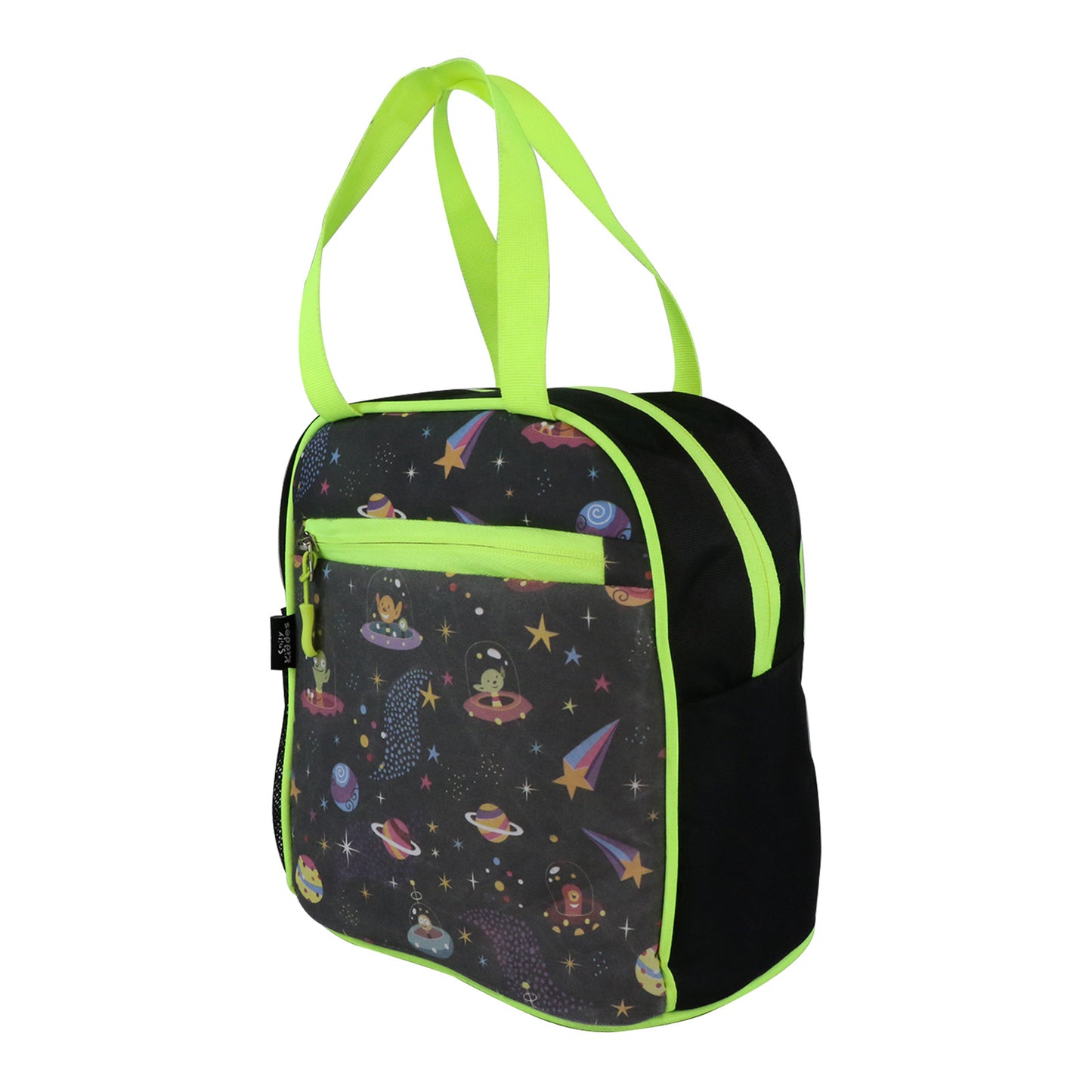 3 in 1 School Bag Includes lunch bag, 14 inch School Bags, & pencil case in box packing (1 Set/Rainbow Theme)