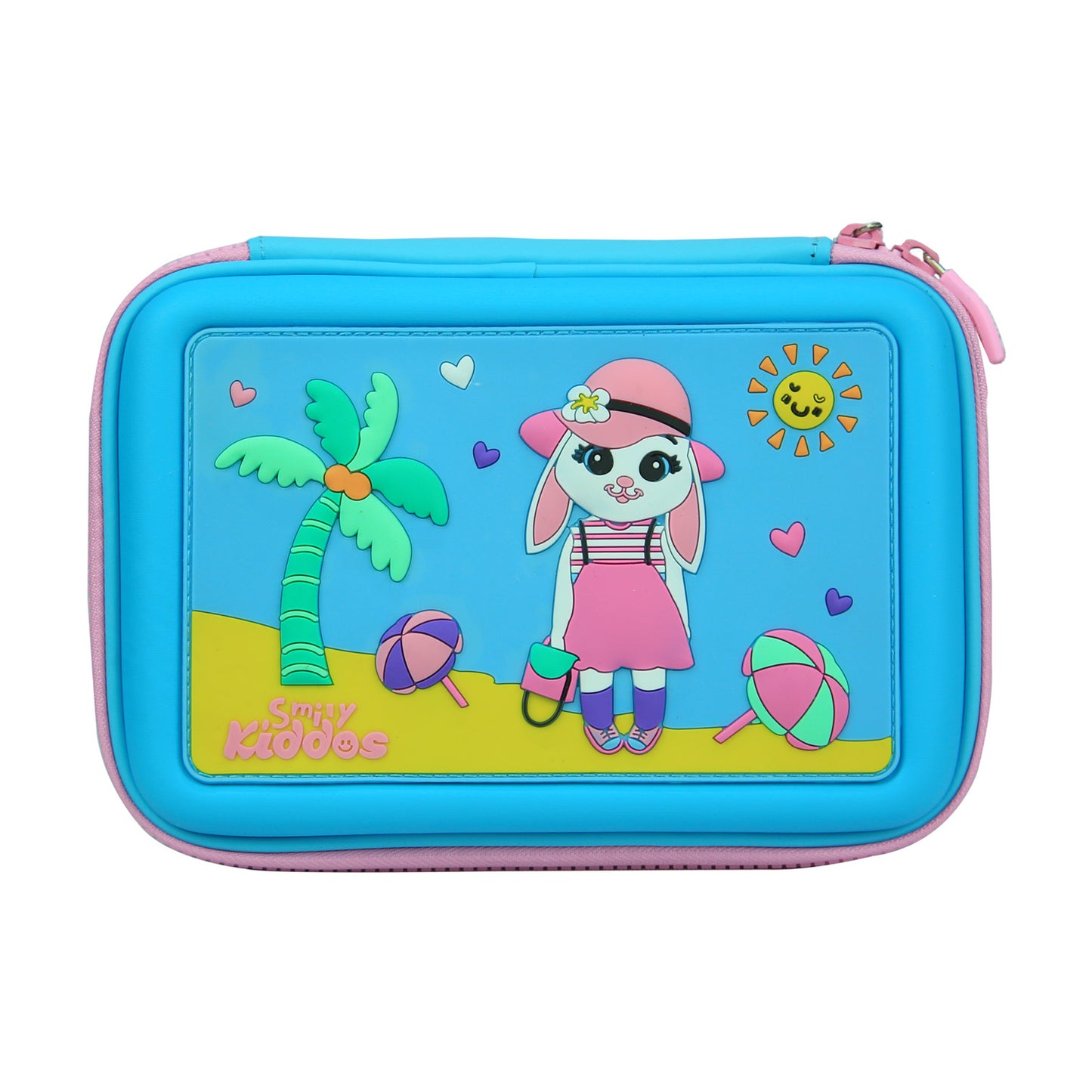 Scented Hardtop Single Compartment Pencil Case - Light Blue