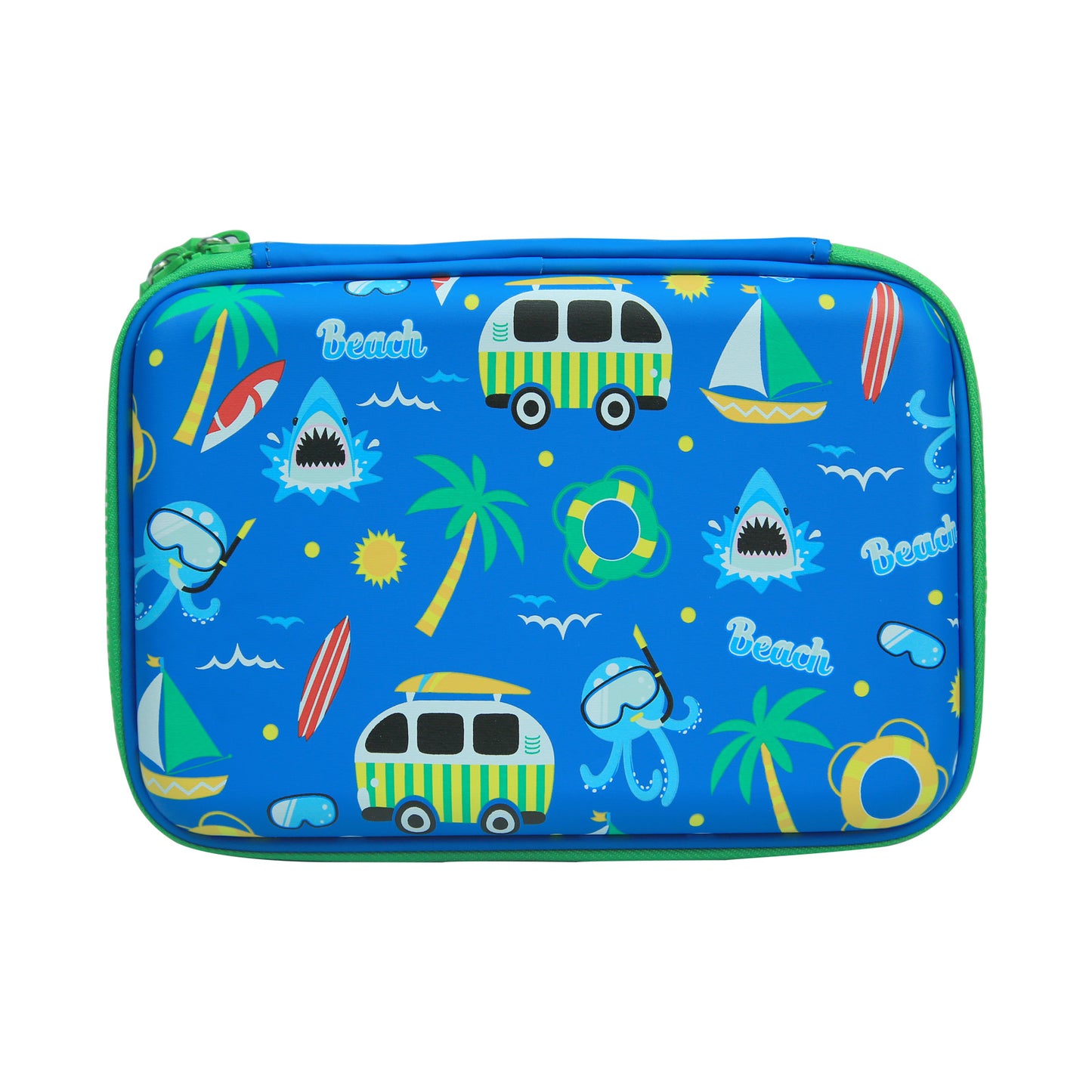 Scented Hardtop Single Compartment Pencil Case - Blue
