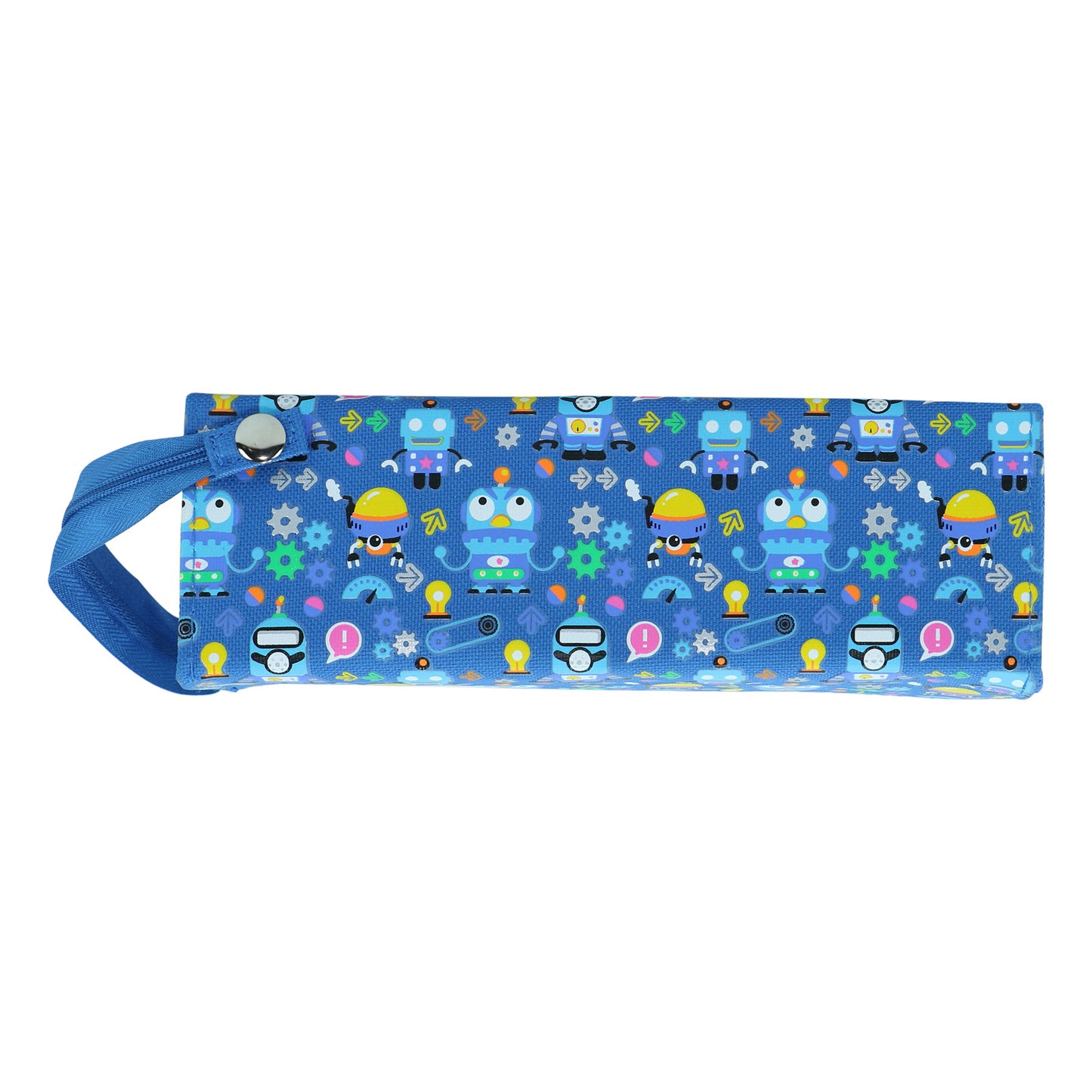 Smily Kiddos Tray Pencil Case Crazy Robot Theme Blue
