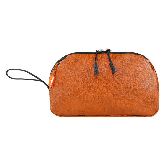 Mike Pu Leather Multipurpose Pouch - Tan