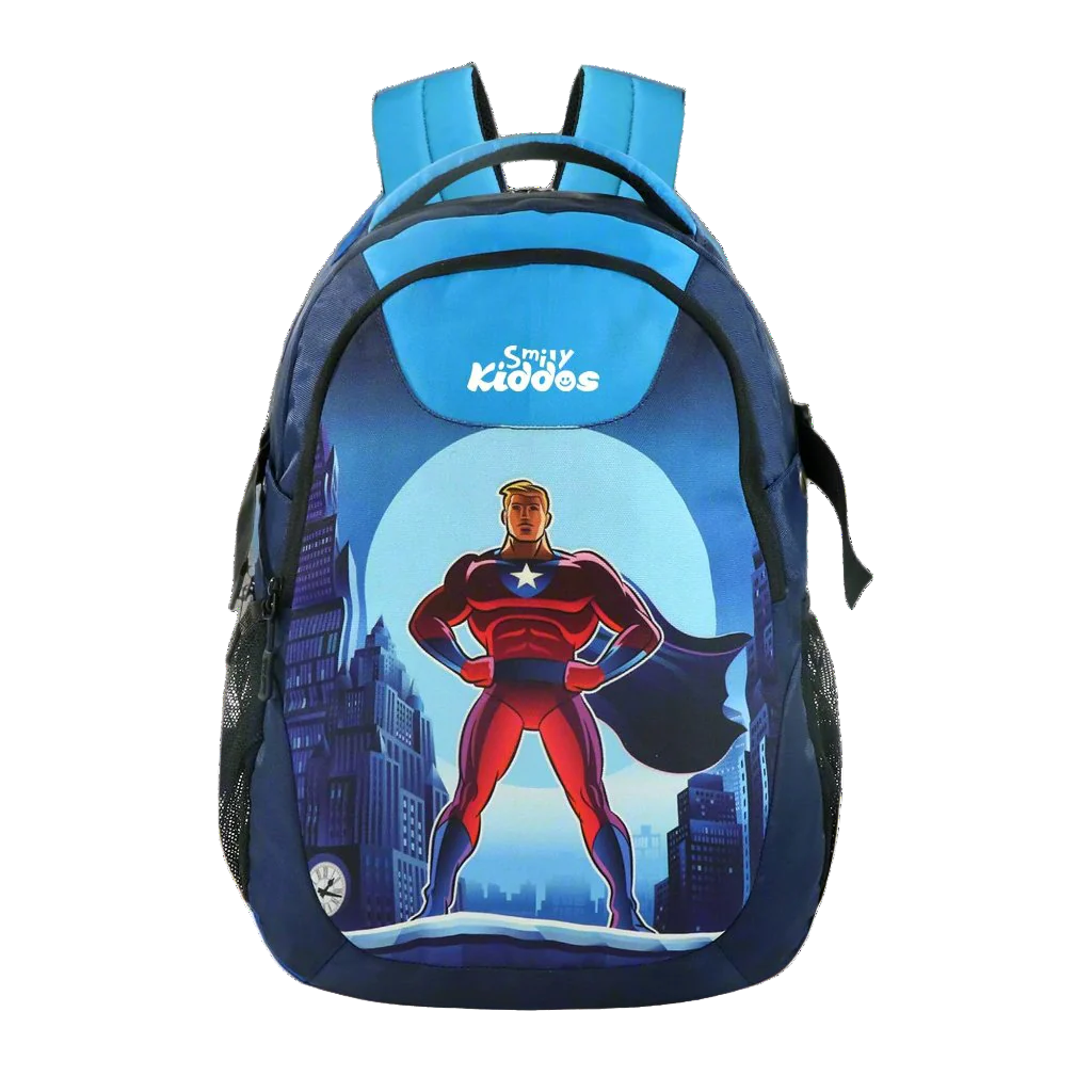 Smily Kiddos Junior victor School Backpack Victor Blue