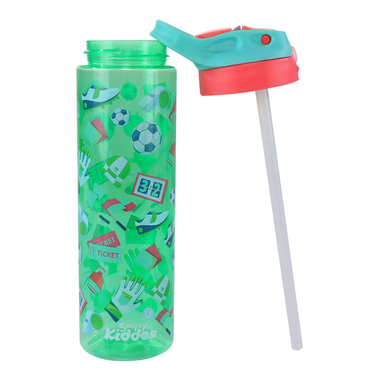 Smily kiddos Sipper bottle 750 ml - Foot Ball Theme Green